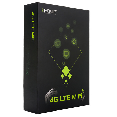 Router mobilny SIM 4G LTE Wi-Fi 4 LCD Edup EP-D523