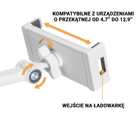 Tablet-Ständer SPP-124W weiß