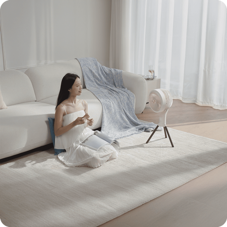 Airpuff 3 Standventilator mit Aromatherapie weiß