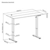 Spacetronik Moris 120WW 140x70 elektrischer Schreibtisch