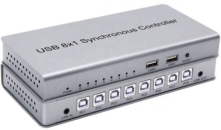 Spacetronik SPU-81SW PRO USB 8/1 KVM-Umschalter