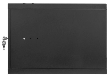 Szafa RACK 19'' 6U 350mm CZARNA Drzwi stalowe