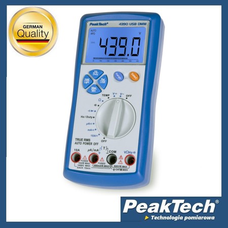 Digitales Multimeter mit Bargraph und USB PeakTech 4390