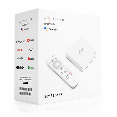Android SMART TV Homatics Box R 4K Lite Android 11 + tuner DVB-T2