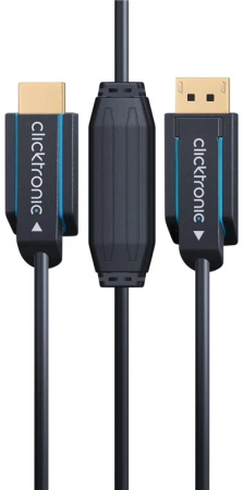 OUTLET CLICKTRONIC Kabel DisplayPort DP - HDMI 2.0 4K 60Hz 10m