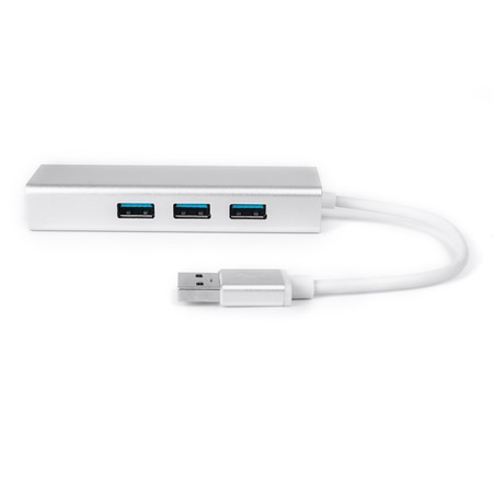 Multiport USB auf 3 USB + RJ45 SPU-M06 silber