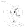 Tischständer für Tabletten SPP-122W weiß