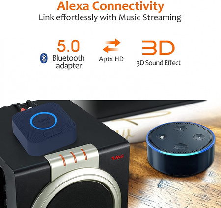 Odbiornik audio Bluetooth 5.0 1Mii B06 HD APTX-HD 50m