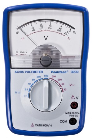 PeakTech 3202 analoges 500V AC DC-Multimeter