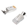 RJ45 cat7 S/FTP-Durchgangsstecker PT-RJ457SFT-15 x10