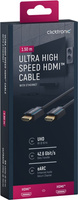 CLICKTRONIC Kabel HDMI 2.1 UltraHD 8K 60Hz HDR10+ 1,5m