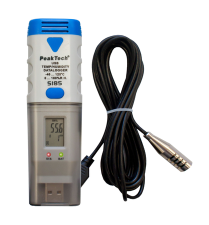 Feuchte-Temp-USB-Datenlogger PeakTech 5185