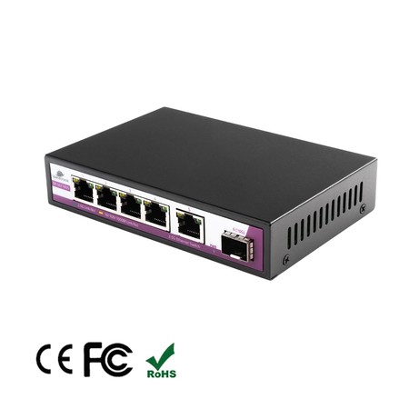 SWITCH 5 RJ45 2.5G-Anschlüsse + 1x SFP-Anschluss SP-SGR105S