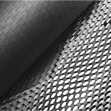 Geschnittenes Papier Honeycomb Schwarz 30cm x 100m