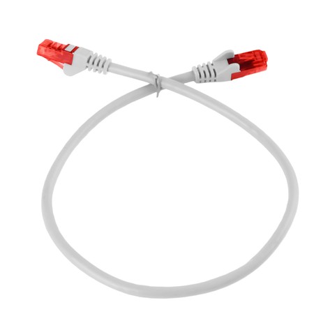 Kabel RJ45 CAT 6 U/UTP AWG24 weiß 3m