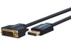CLICKTRONIC DisplayPort DP - DVI-D (24+1) Kabel 3m