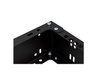 Uchwyt Rack ścienny 19" 2U 330mm Czarny