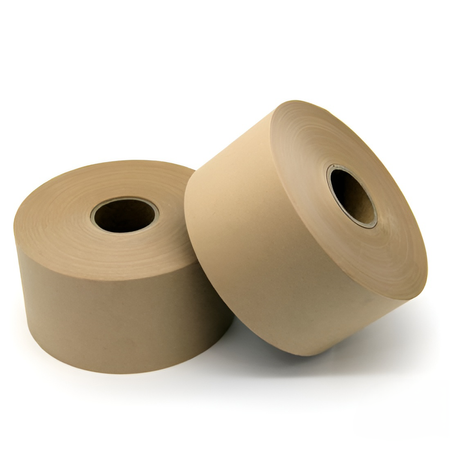 Ekologiczna taśma papierowa z Kraftowego papieru aktywowana wodą 80 mm / 200 m Bublaki BT-W801