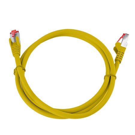 RJ45 CAT 6 S/FTP AWG27 LSZH gelb 1m Kabel