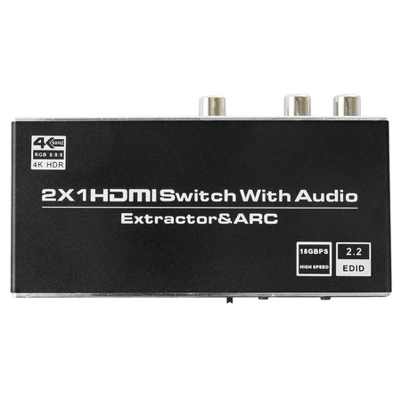 Extraktor 2x HDMI-HDMI + Audio ARC 4K SPH-SAE07