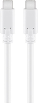 USB-C - USB-C 3.2 Gen1 Kabel Goobay weiß 1m