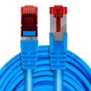 RJ45 CAT 6 S/FTP AWG27 LSZH blau 15m Kabel