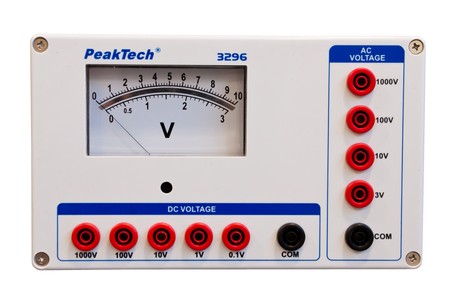 Analog-Spannungsmesser 1000V AC DC PeakTech 3296