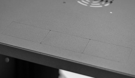Szafa RACK 19'' 12U 450mm CZARNA Szklane drzwi