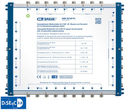 Spaun Kaskaden-Multischalter 9/9 x 16 SMK 99169 FA