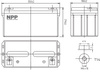Akumulator AGM NP 12V 65Ah T14 NPP