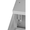 Szafa RACK 19'' 4U 350mm SZARA Szklane drzwi