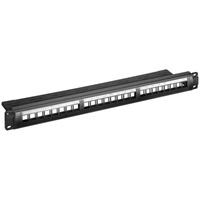Panel Keystone 24-portowy STP Rack 19" Snap In Goobay