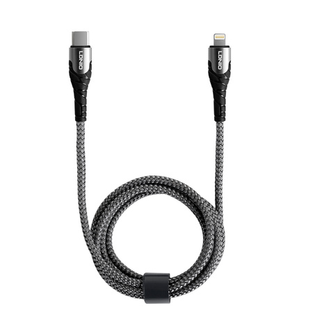 Kabel do szybkiego ładowania USB-C / Lightning 30W 2m szary LC112