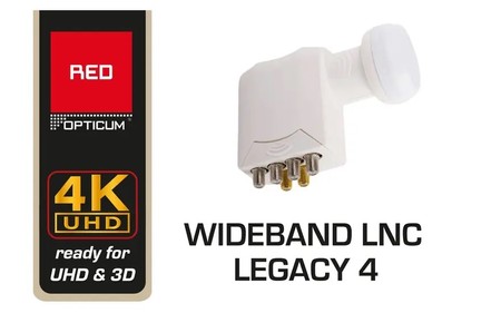 LNB Opticum RED WideBand + 4x Legacy