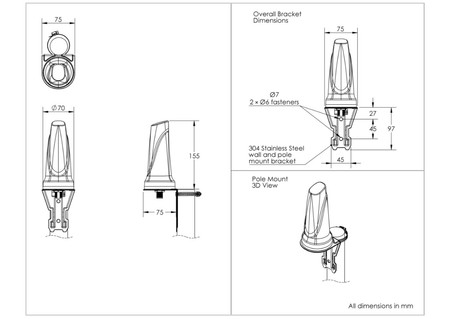 Omnidirektionale Wifi-Antenne Poynting OMNI-706 24 und 5GHz