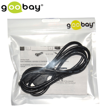 USB - microUSB Kabel 1m SCHWARZ Goobay