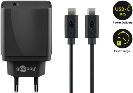 USB-C PD 18W Goobay Netzladegerät + 1m Kabel