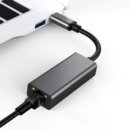 USB-C auf RJ45-Buchse Adapter SPU-A04 schwarz