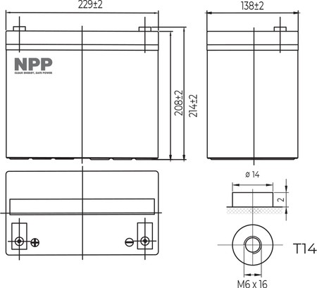 LFP LiFePO4 128V 70Ah T14 Akku