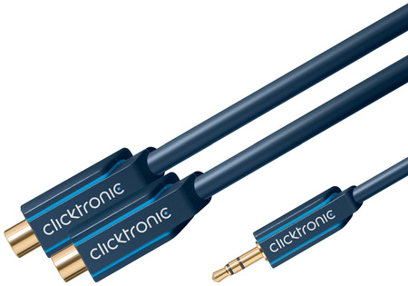 CLICKTRONIC Adapter Klinke 35mm - 2xRCA