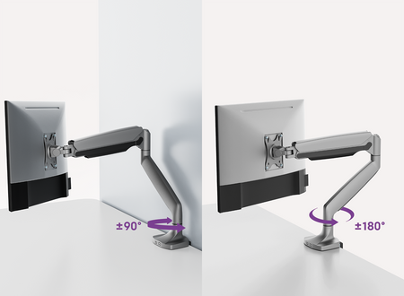 Uchwyt srebrny na monitor Spacetronik SPAS110S