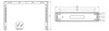 Uchwyt Rack ścienny 19" 2U 330mm Czarny