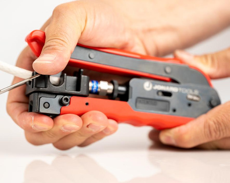 Zaciskarka kompresyjna 360 do długich złączy RG6 i RG11 typu F JONARD CTF-360XLD TOOLS