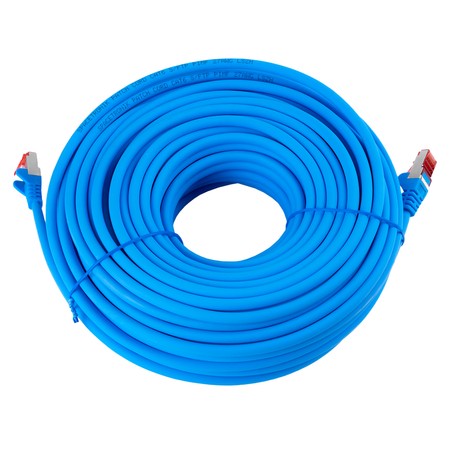 RJ45 CAT 6 S/FTP AWG27 LSZH blau 15m Kabel