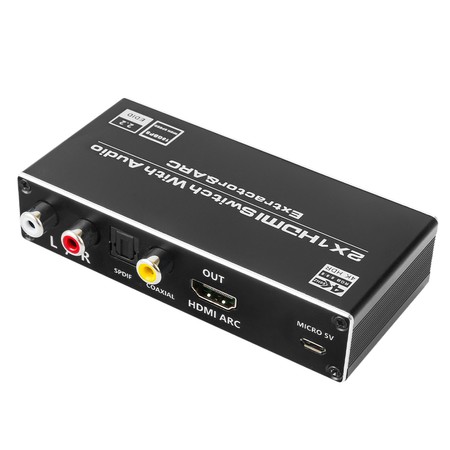 Extraktor 2x HDMI-HDMI + Audio ARC 4K SPH-SAE07