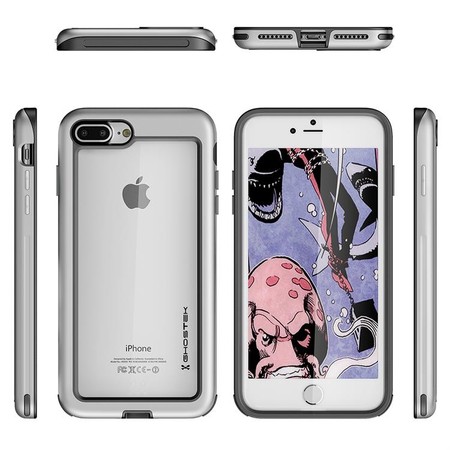 Tasche Atomic Slim Apple iPhone 7 Plus 8 Plus silber