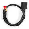 Kabel LAN przedłużacz CAT7  S/FTP CU czarny 0,5m
