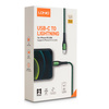 Kabel do szybkiego ładowania USB-C / Lightning 30W 2m szary LC112