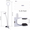 LED-Kosmetiklampe rund 9 cm Clip und Griff