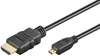 Kabel HDMI - micro HDMI 2.0 4K@60Hz Goobay czarny 0,5m